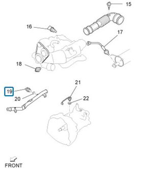 Coolant sensor in cooling tube Daihatsu / Porter 1.3i + 1.4D