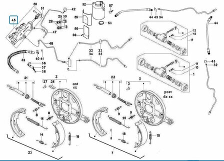 Master brake cylinder Calessino Diesel