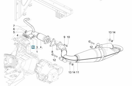 Plug - Bolt in exhaust Ape50 EU4 + Calessino 200