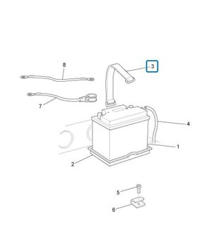  Battery / spare wheel strap Ape50 + ApeTM