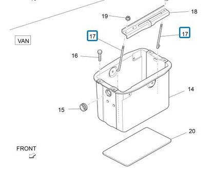 Stang vergrendeling accu Daihatsu / Porter - VAN