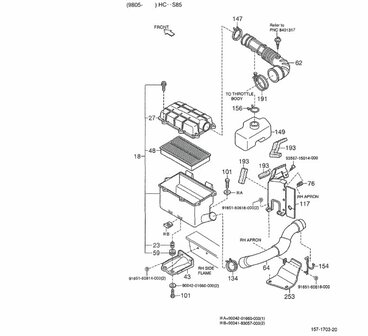 Luchtfilter Daihatsu /  Porter 1.3 - imitatie