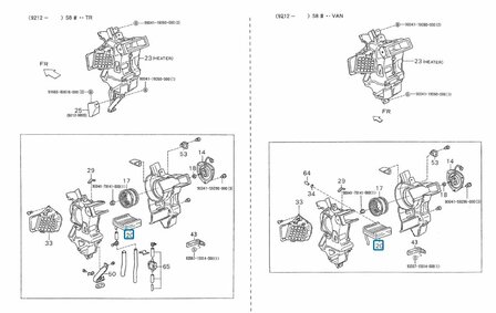 Heater radiator Daihatsu / Porter Pick-up Petrol and Diesel - imitation