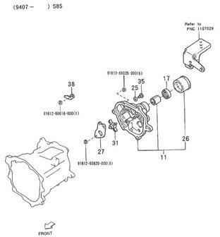 Gearbox housing Porter 1.3 (1996-2010)