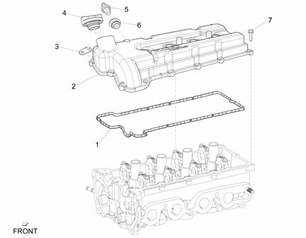 Klepdeksel pakking Porter Multitech 1.3 E6