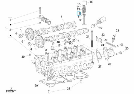 Valve seal cup  Porter Multitech 1.3 E6 + NP6 1.5