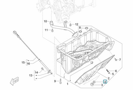 Ring onder carterstop Porter Multitech 1.3 E6 + NP6 1.5