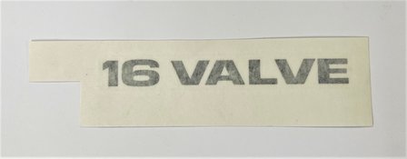 Typeplaatje - sticker &#039;&#039;16 Valve&#039;&#039; Daihatsu / Porter 1.3i
