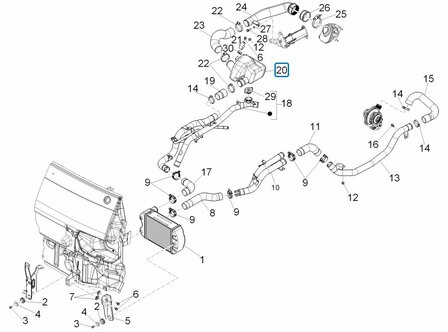 Drukvat luchtinlaat Porter D120 1.2 Diesel