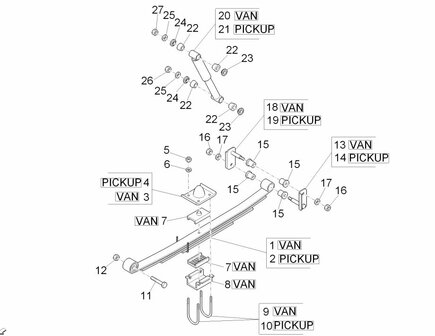 Bladveer pakket Porter  D120 1.2 Diesel - Pick-up