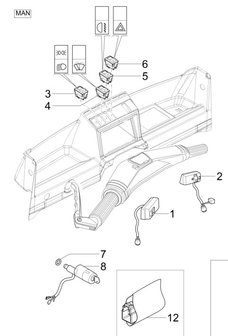 Ignition lock Ape TM - P703