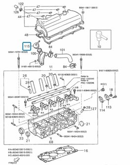 Olievuldop Daihatsu / Porter 1.3i