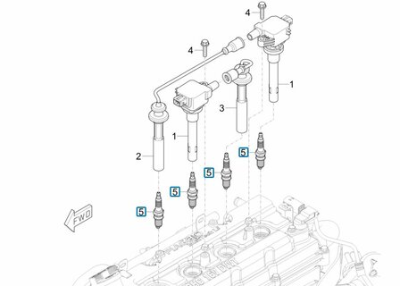 Spark plug Porter Multitech E6 1.3 + Porter NP6 1.5