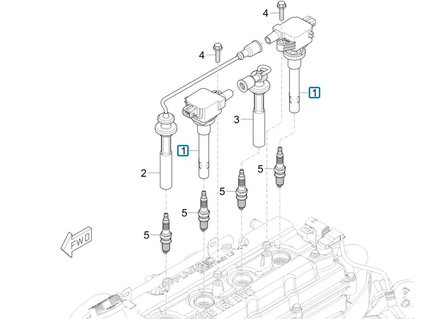 Ignition coil Porter Multitech 1.3 + NP6 1.5