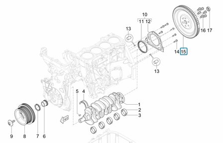 Flywheel Porter NP6 1.5 