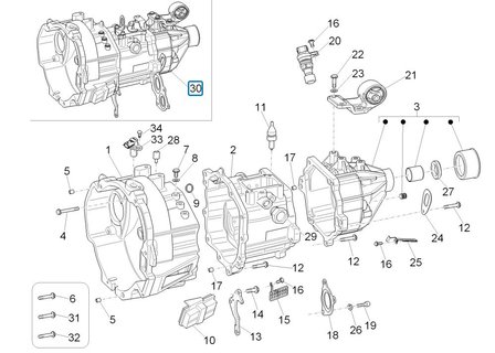 Versnellingsbak compleet Porter D120 1.2 Diesel