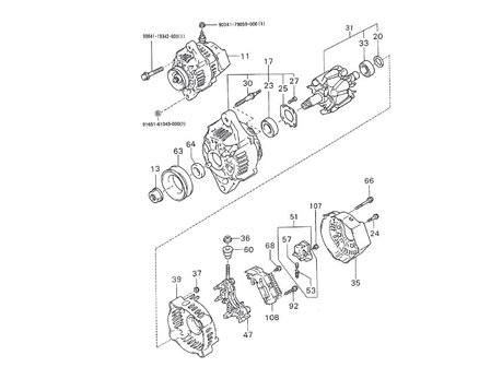 Dynamo Daihatsu / Porter 1.3i - imitatie