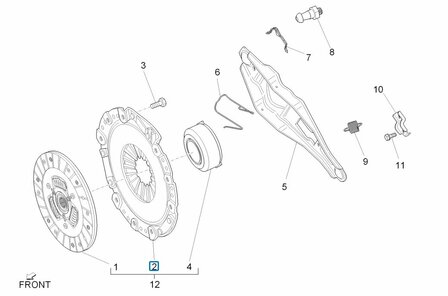 Friction group clutch Porter Multitech 1.3 E5 - SALE