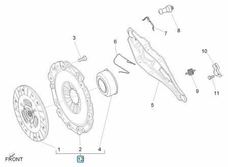 Clutch kit Porter Multitech 1.3 E5