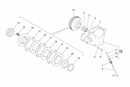 Clutch cover Ape50 - imitation