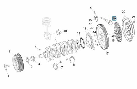 Clutch plate Porter Multietch 1.3 E6 - imitation