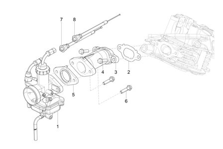 Carburateur Calessino 200 E2