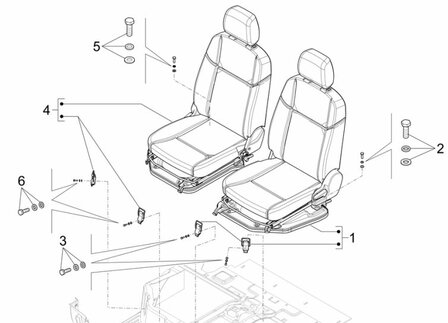 Driver seat Porter NP6