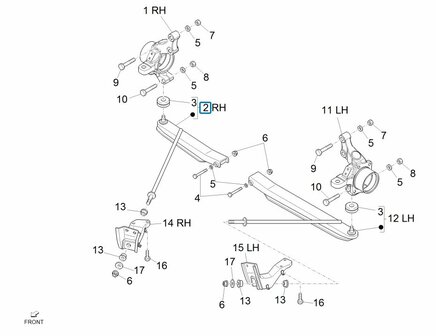 Front suspension arm Daihatsu / Porter - Right - SPECIAL OFFER