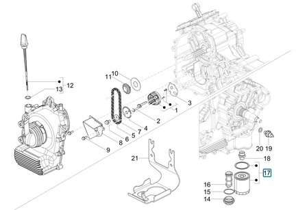 Oil filter Calessino 200 EU2 + EU4