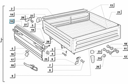  Rubber strip Aluminum body - Back