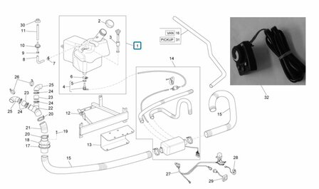 Brandstoftank verwarming Porter Electric