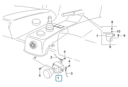 Nood stop - knop / schakelaar Porter Electric