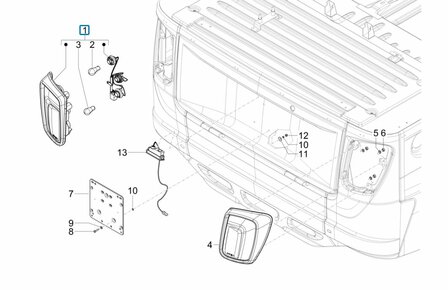 Tail light unit Calessino 200 EU4 - Left