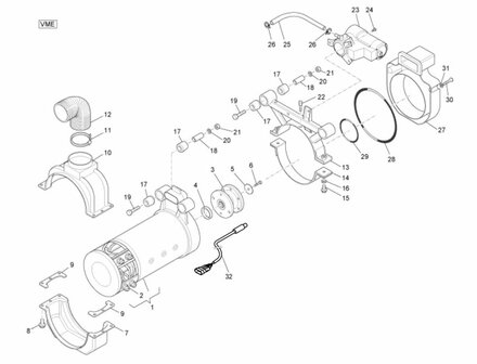 Carbon brushes set electric motor Porter Electric