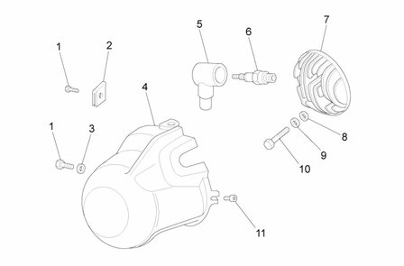 Cylinder head Ape50 EU2 - 50cc