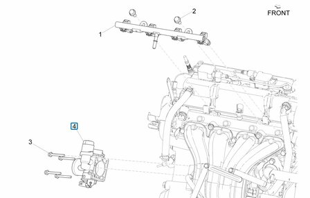 Throttle body Porter Multitech 1.3 E6