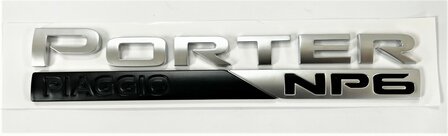 Logo / embleem &#039;&#039;Porter NP6&#039;&#039; op achterbumper Porter NP6 1.5