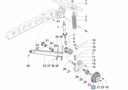 Remtrommel Ape50 EU4 + Calessino 200 EU2 + EU4