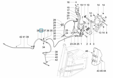 Remleiding verdeelblok Ape50 + ApeTM + Apecar P501-P601