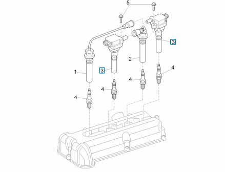 Ignition coil Porter Multitech 1.3 E5