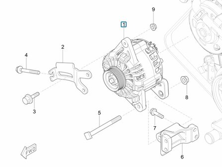 Alternator Porter NP6 1.5