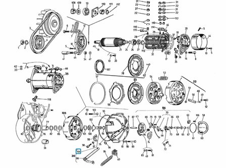 Push rod clutch Apecar P501-P601