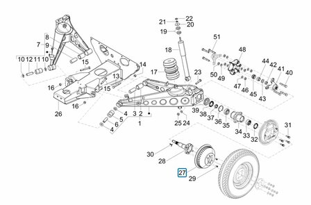 Brake drum Calessino 200 EU4 - 2019-2022