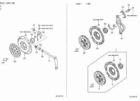 Clutch Bearing Daihatsu / Porter 1.0-1.3i + 1.4 Diesel  - imitation