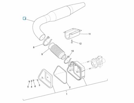 Inlaatbuis carburateur Ape50 EU2