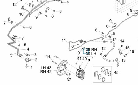 Brake caliper Daihatsu / Porter - Left