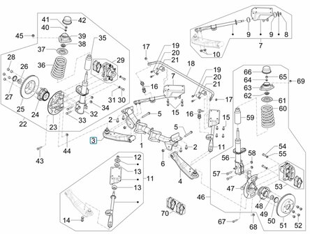 Front wishbone - suspension Porter NP6 1.5 - Right