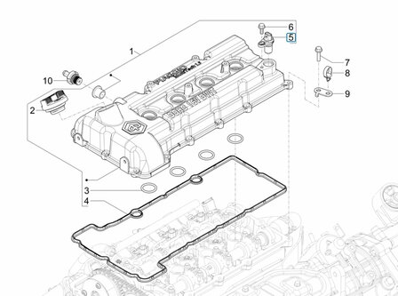 Nokkenas sensor Porter NP6 1.5 - Uitlaat