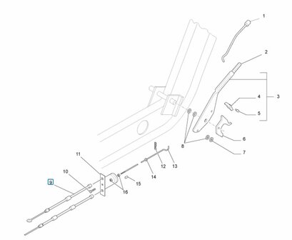 Handremkabel Ape50 - P50