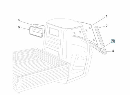 Lower windscreen trim Ape50